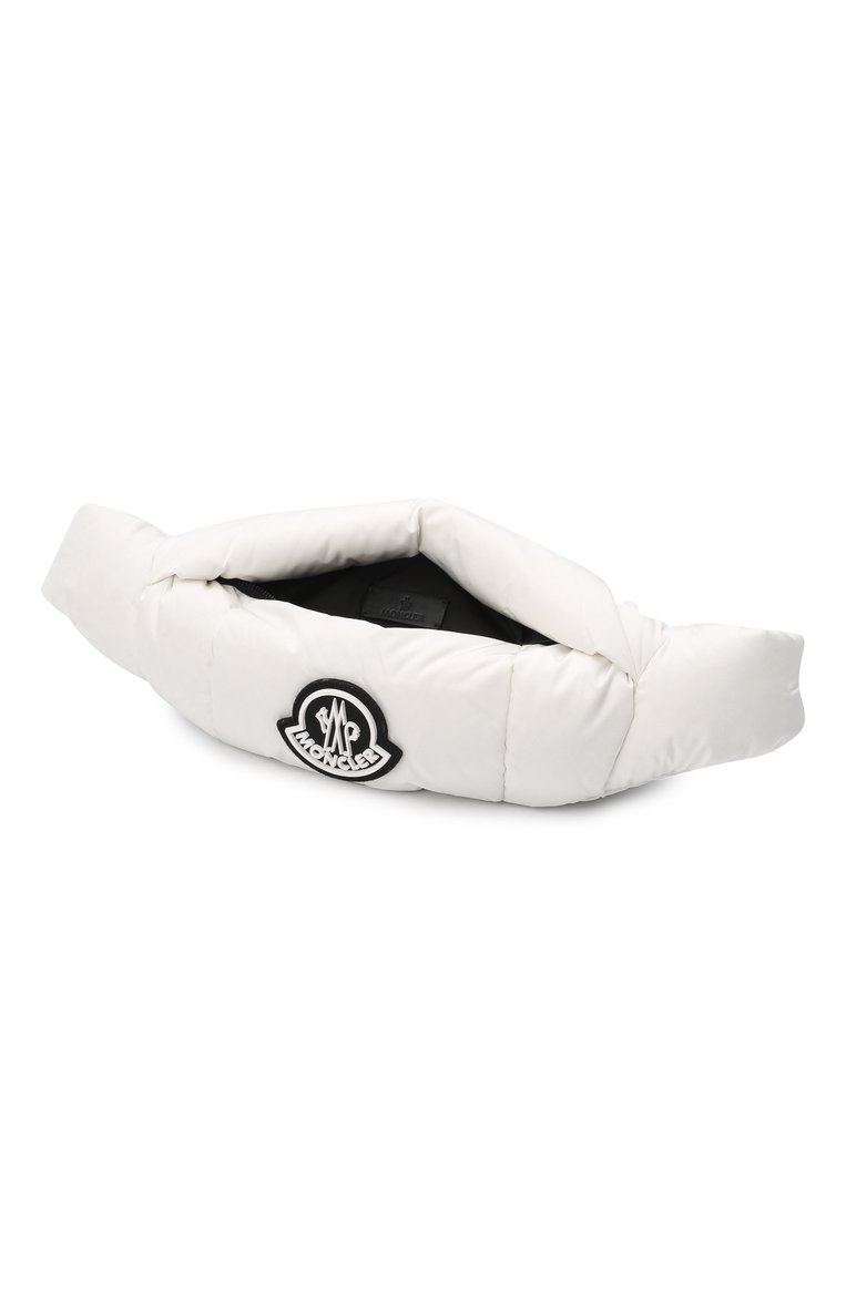 Мужская текстильная поясная сумка legere MONCLER кремового цвета, арт. G2-09A-5M501-00-02SZS | Фото 5 (Материал: Текстиль; Ремень/цепочка: На ремешке; Размер: large; Стили: Спорт-шик)