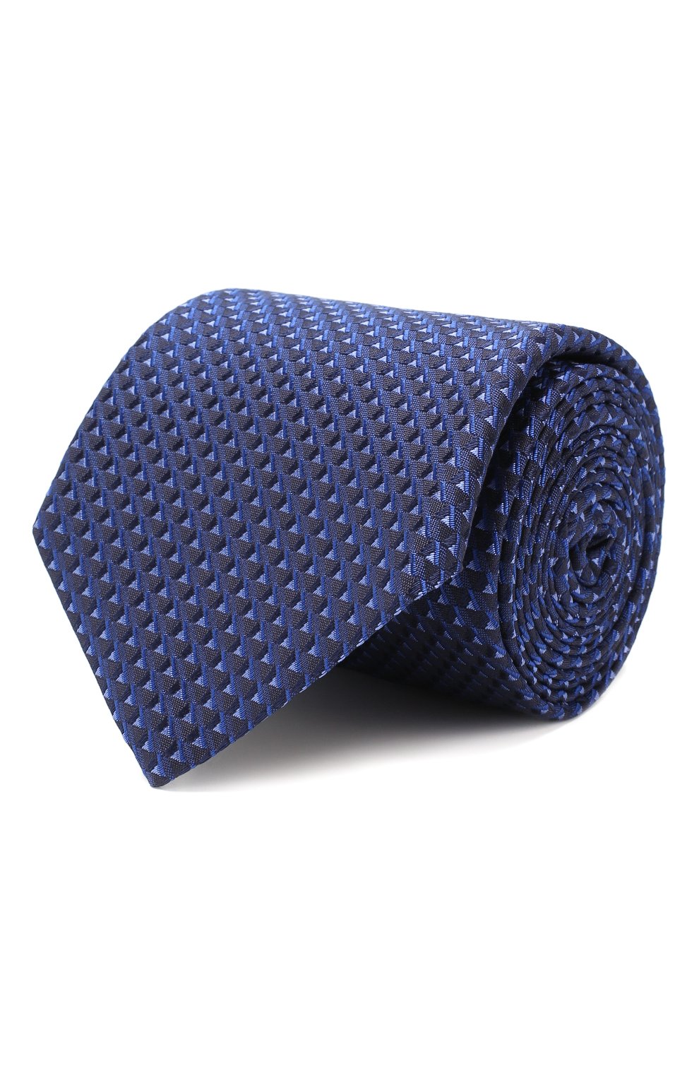 Шелковый галстук CANALI синего цвета по цене 9575 руб., арт. 18/HJ02415, фото 1 Шелковый галстук CANALI, арт. 18/HJ02415, фото 1
