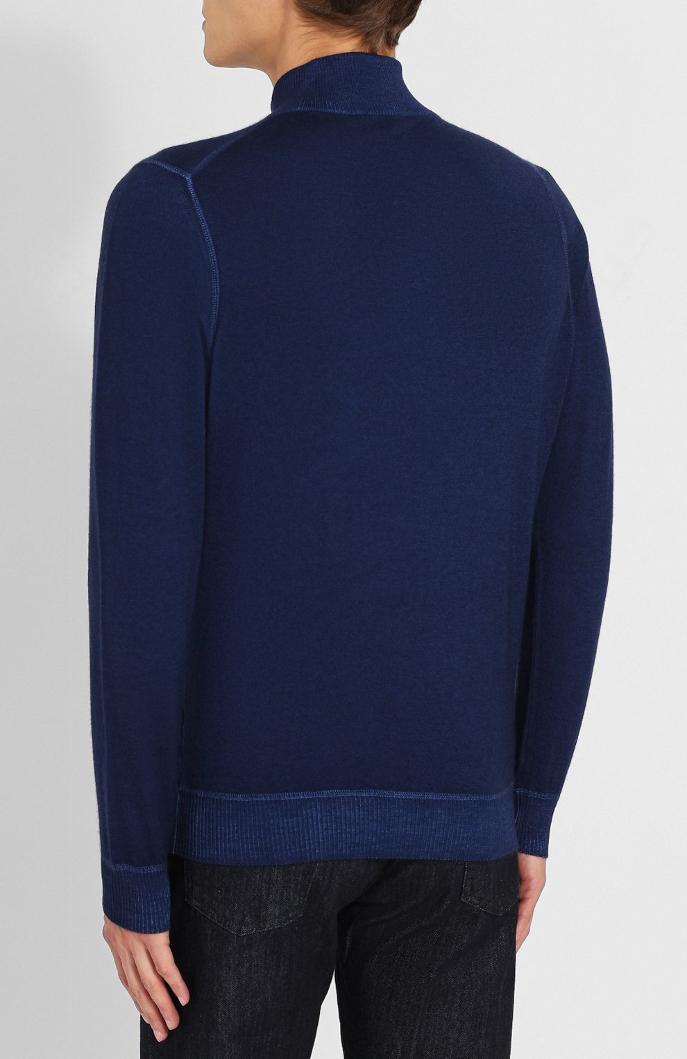 Кашемировый джемпер с воротником-стойкой на молнии KITON, арт. UK5008B, фото 4