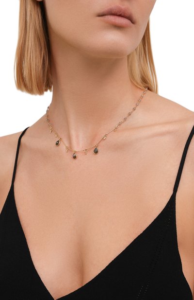 Колье HANKA_IN золотого цвета по цене 24900 руб., арт. VEG-C0-LAB-LAB, фото 2 Колье HANKA_IN, арт. VEG-C0-LAB-LAB, фото 2