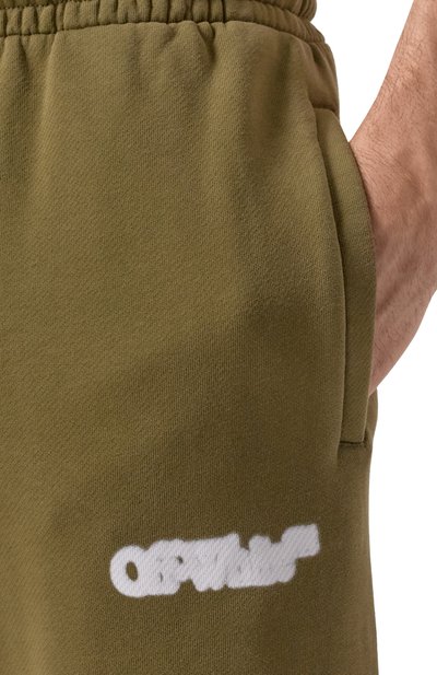 Хлопковые джоггеры OFF-WHITE, арт. 0MCH057S25FLE001, фото 5