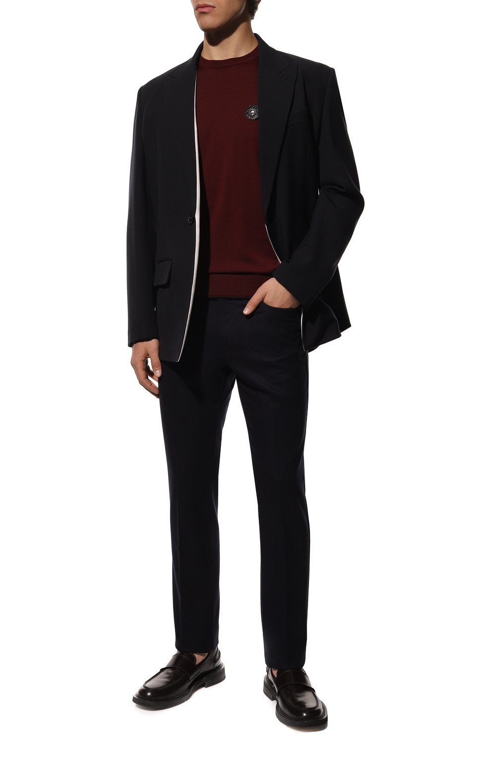 Джемпер с отделкой из кожи аллигатора STEFANO RICCI, арт. K606312AG1/F22465, фото 2