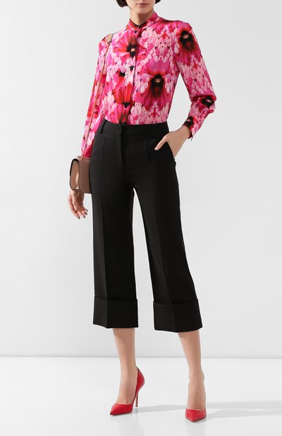 Шелковая рубашка ALEXANDER MCQUEEN, арт. 610772/QCABE, фото 2