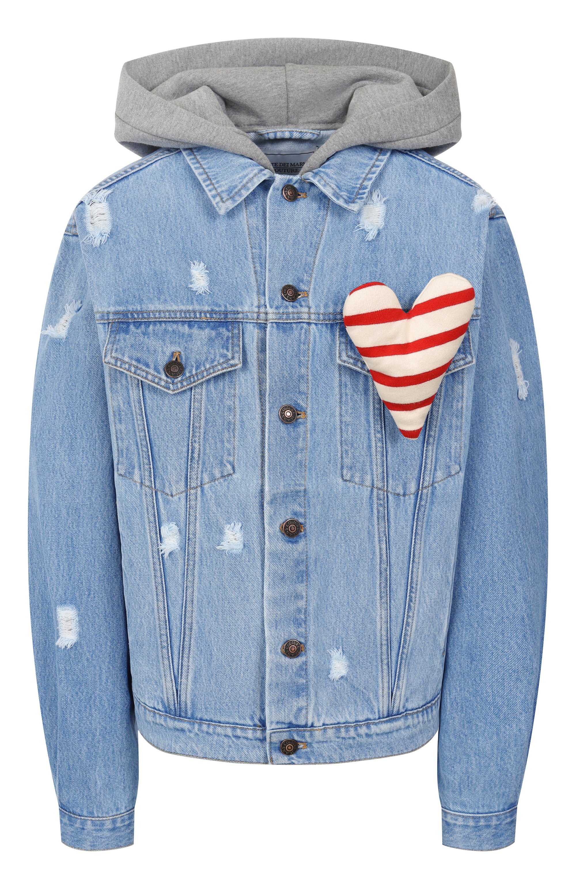 Джинсовая куртка FORTE DEI MARMI COUTURE голубого цвета по цене 55600 руб., арт. 25SF5367, фото 1 Джинсовая куртка FORTE DEI MARMI COUTURE, арт. 25SF5367, фото 1