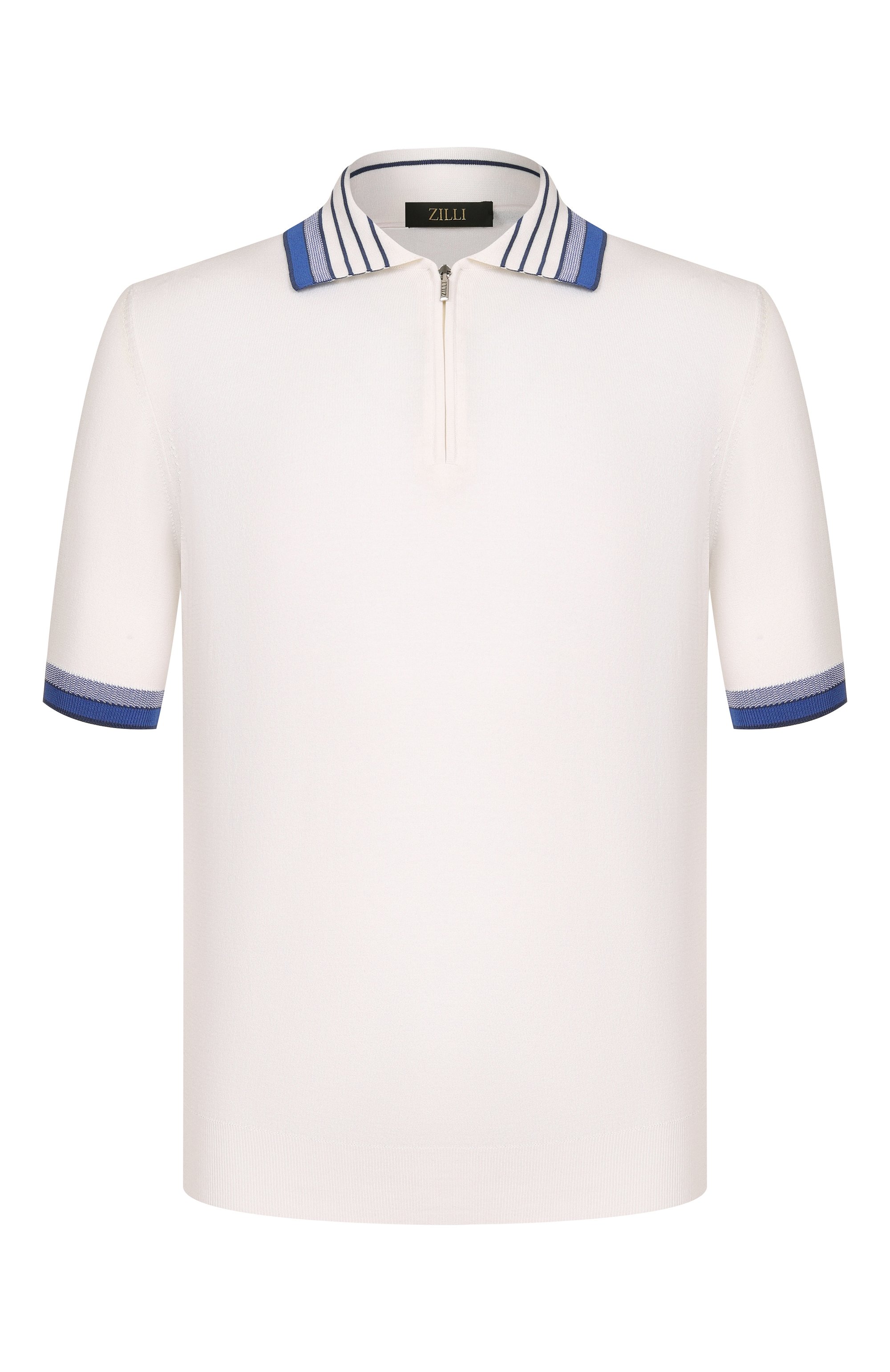 Поло из хлопка и шелка ZILLI, арт. KZP002M0142VC0LS0, фото 1