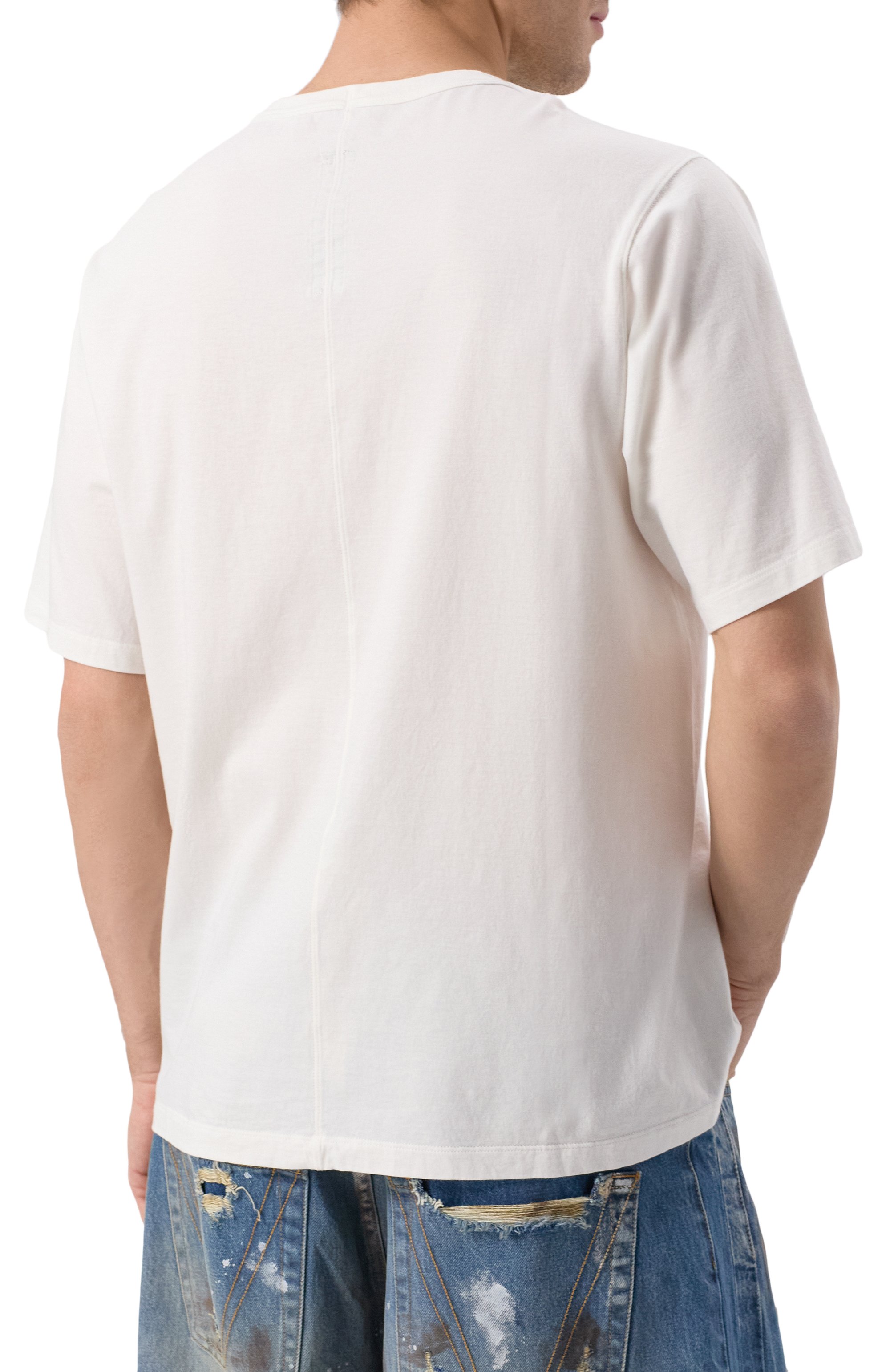 Хлопковая футболка RICK OWENS, арт. RU01E5232/JA, фото 4