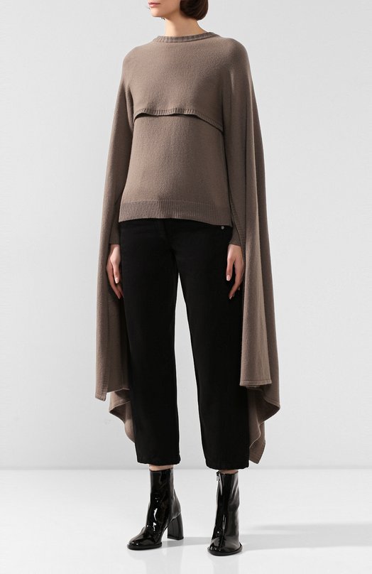 Кашемировый пуловер Deveaux New York Коричневый, фото 3