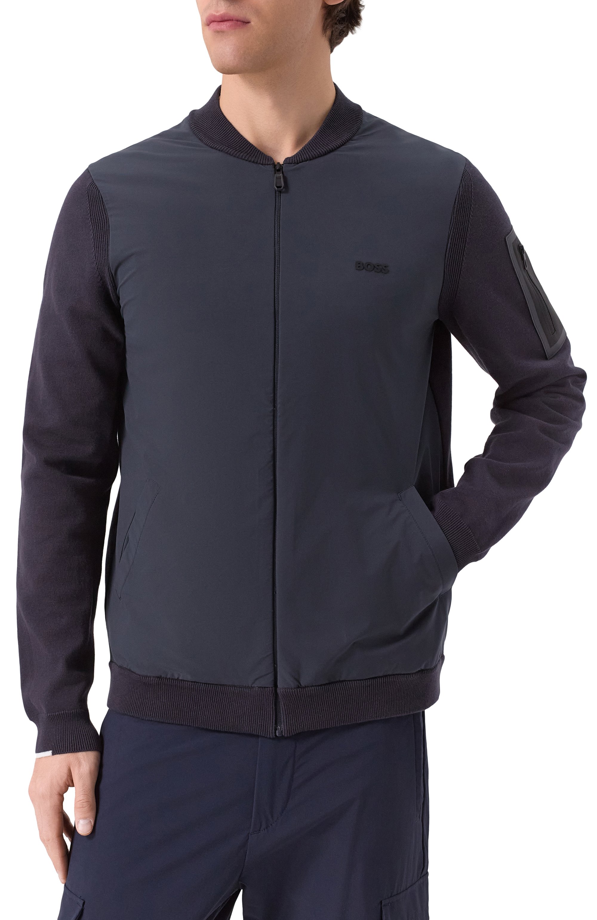 Комбинированная толстовка BOSS GREEN, арт. 50529337, фото 3