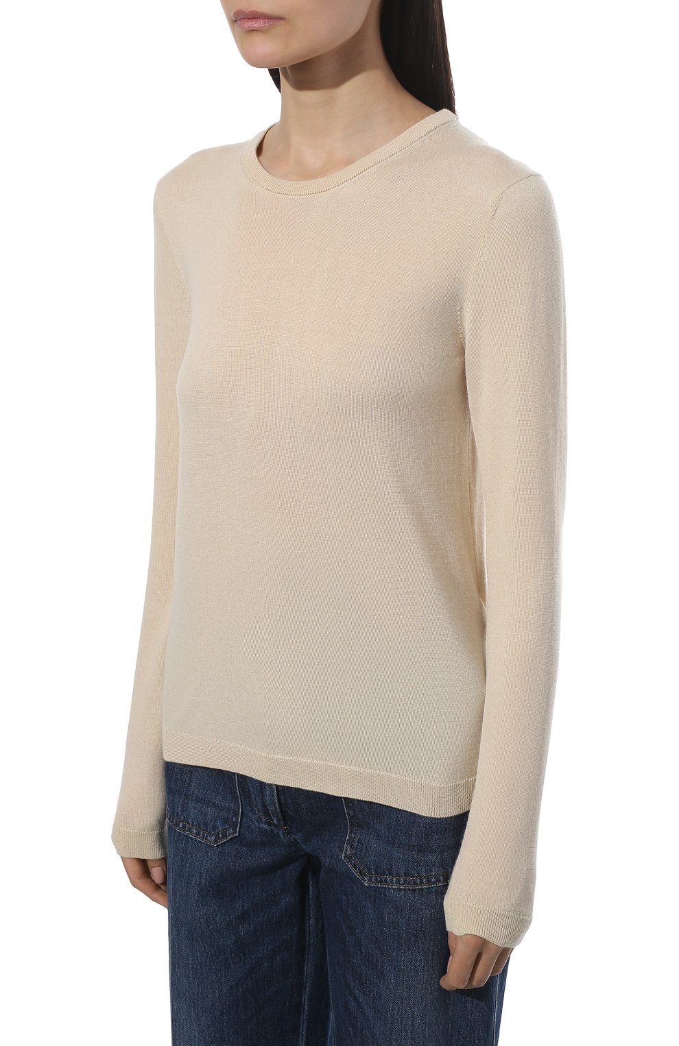 Кашемировый пуловер RALPH LAUREN светло-бежевого цвета по цене 98750 руб., арт. 290625474, фото 3 Кашемировый пуловер RALPH LAUREN, арт. 290625474, фото 3