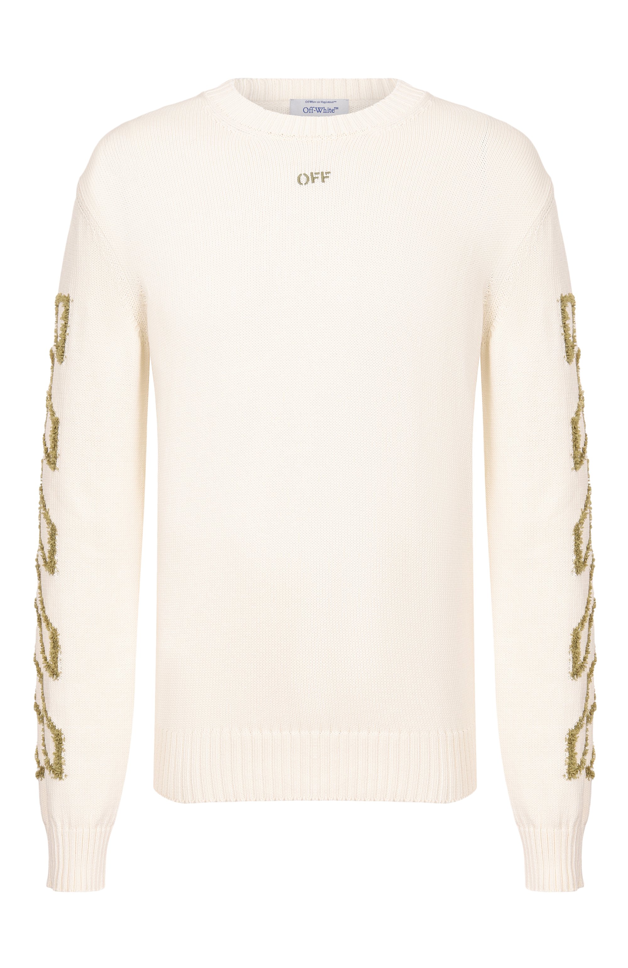 Хлопковый свитер OFF-WHITE, арт. 0MHE087S26KNI001, фото 1