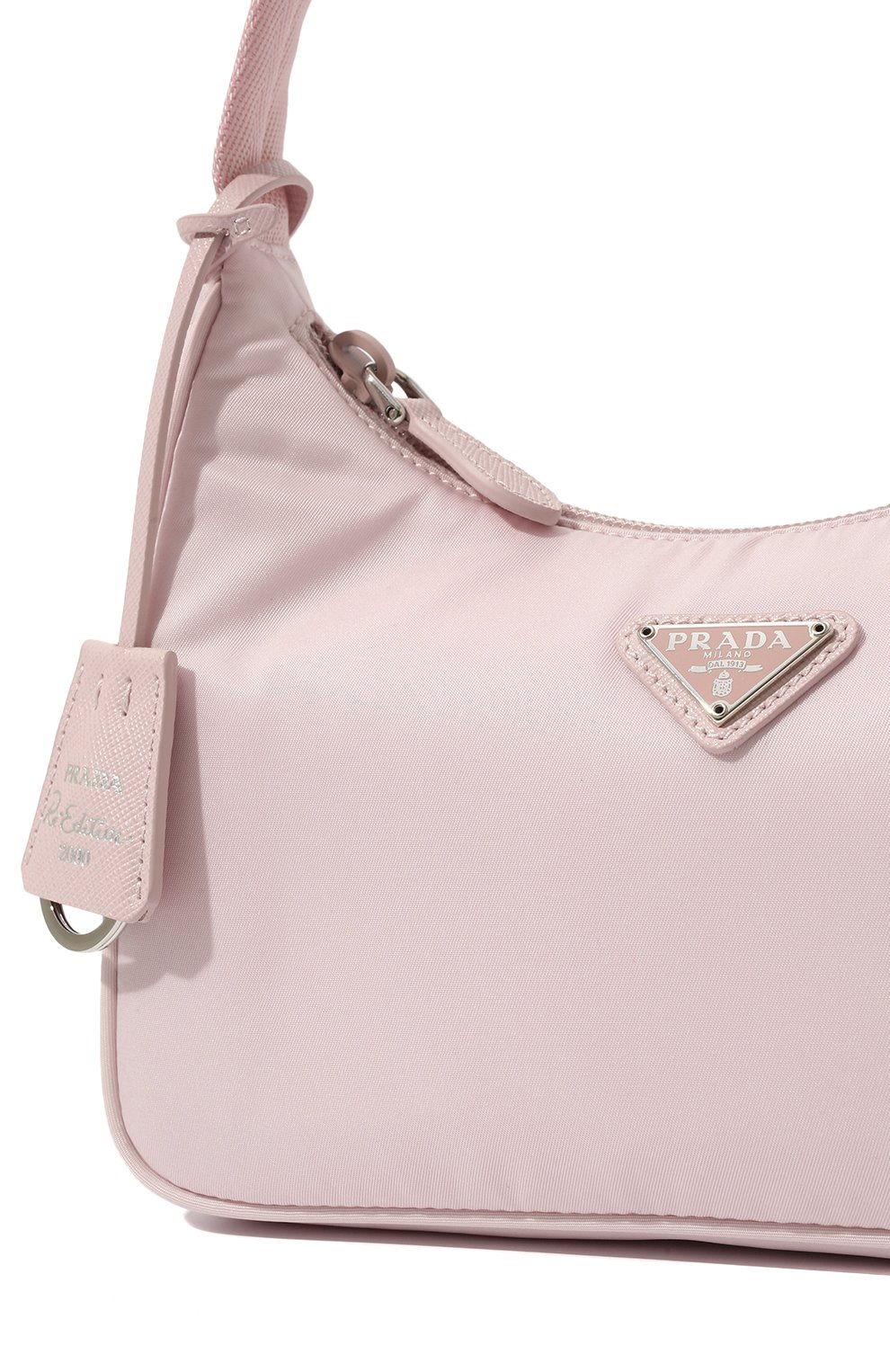 Сумка prada re-edition 2000 PRADA розового цвета по цене 92000 руб., арт. 1NE515-RDH0-F0E18, фото 3 Сумка prada re-edition 2000 PRADA, арт. 1NE515-RDH0-F0E18, фото 3