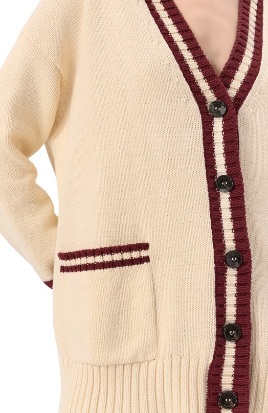 Кардиган Weekend Max Mara VIC0L0 Кремовый  VIC0L0 Фото 5