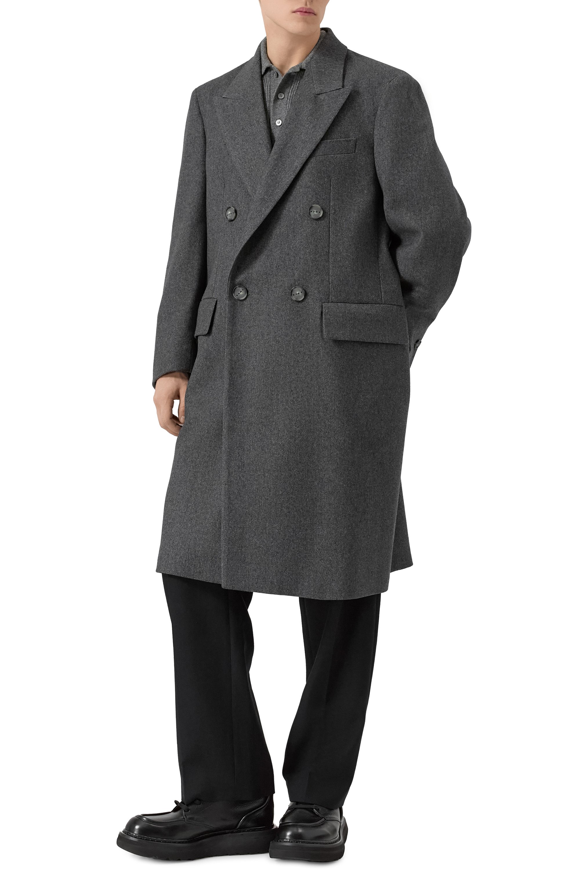 Шерстяное пальто HEVO, арт. MARTINA FRANCA 150/I740, фото 3