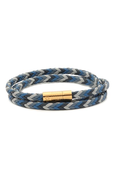 Кожаный браслет DOLCE & GABBANA синего цвета по цене 28800 руб., арт. WBM5P3/W1111, фото 2 Кожаный браслет DOLCE & GABBANA, арт. WBM5P3/W1111, фото 2