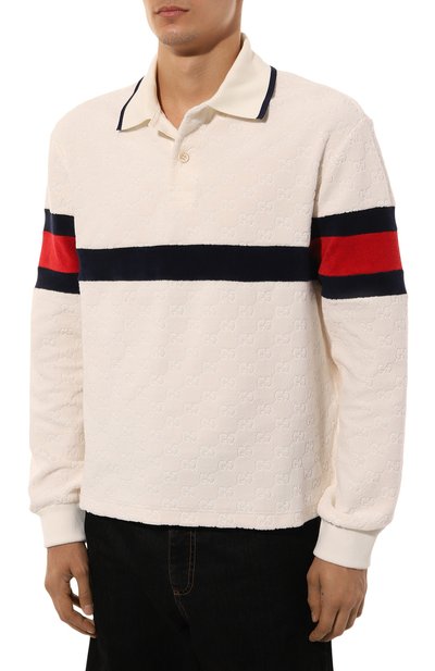 Хлопковое поло GUCCI, арт. 768615/XJF4E, фото 3