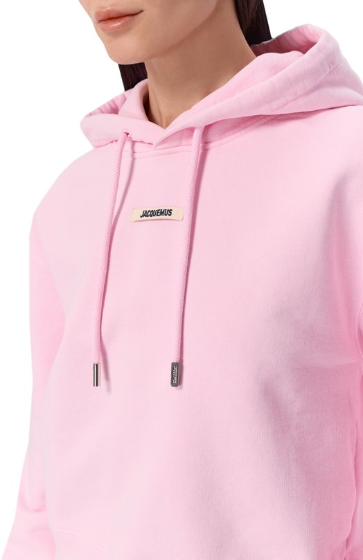 Хлопковое худи Jacquemus 24EH0W00247/AJ00109 Розовый  24EH0W00247/AJ00109 Фото 5