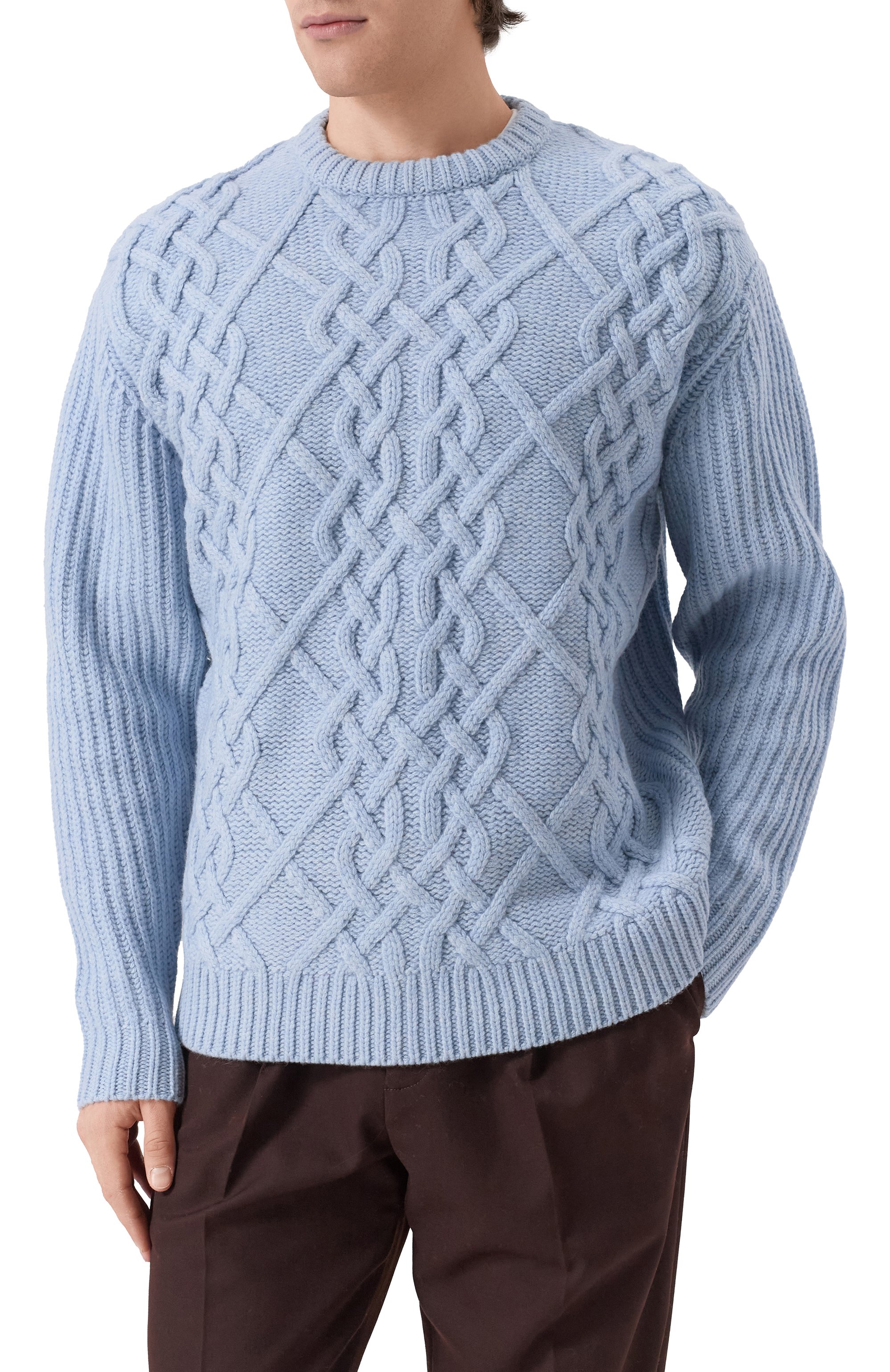 Шерстяной свитер DROLE DE MONSIEUR, арт. E-P0148-W0018-LBE, фото 3