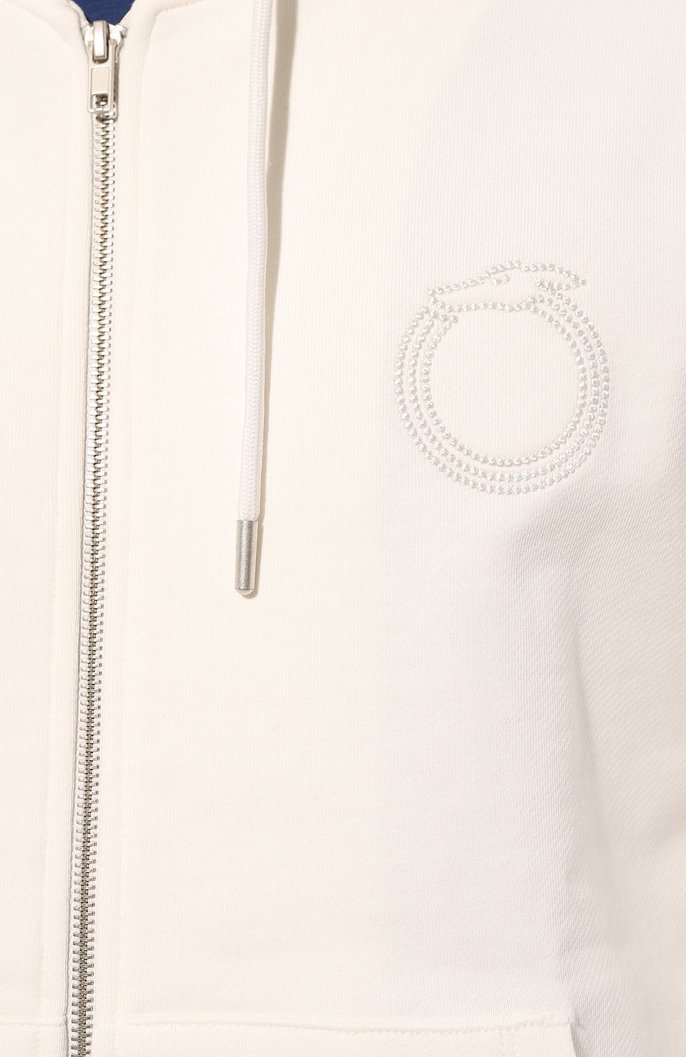 Хлопковая толстовка TRUSSARDI белого цвета по цене 19200 руб., арт. 52F00320-1T006398, фото 5 Хлопковая толстовка TRUSSARDI, арт. 52F00320-1T006398, фото 5