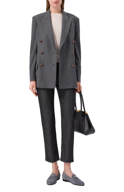 Замшевые лоферы KITON, арт. D59826K0904F07, фото 3