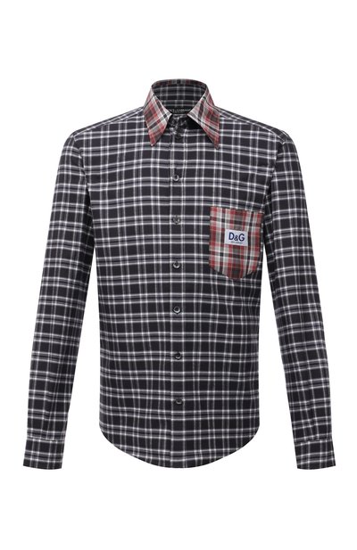 Хлопковая рубашка DOLCE & GABBANA, арт. G5IY3Z/FQ5FG, фото 1