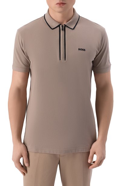 Хлопковое поло BOSS GREEN, арт. 50537489, фото 3