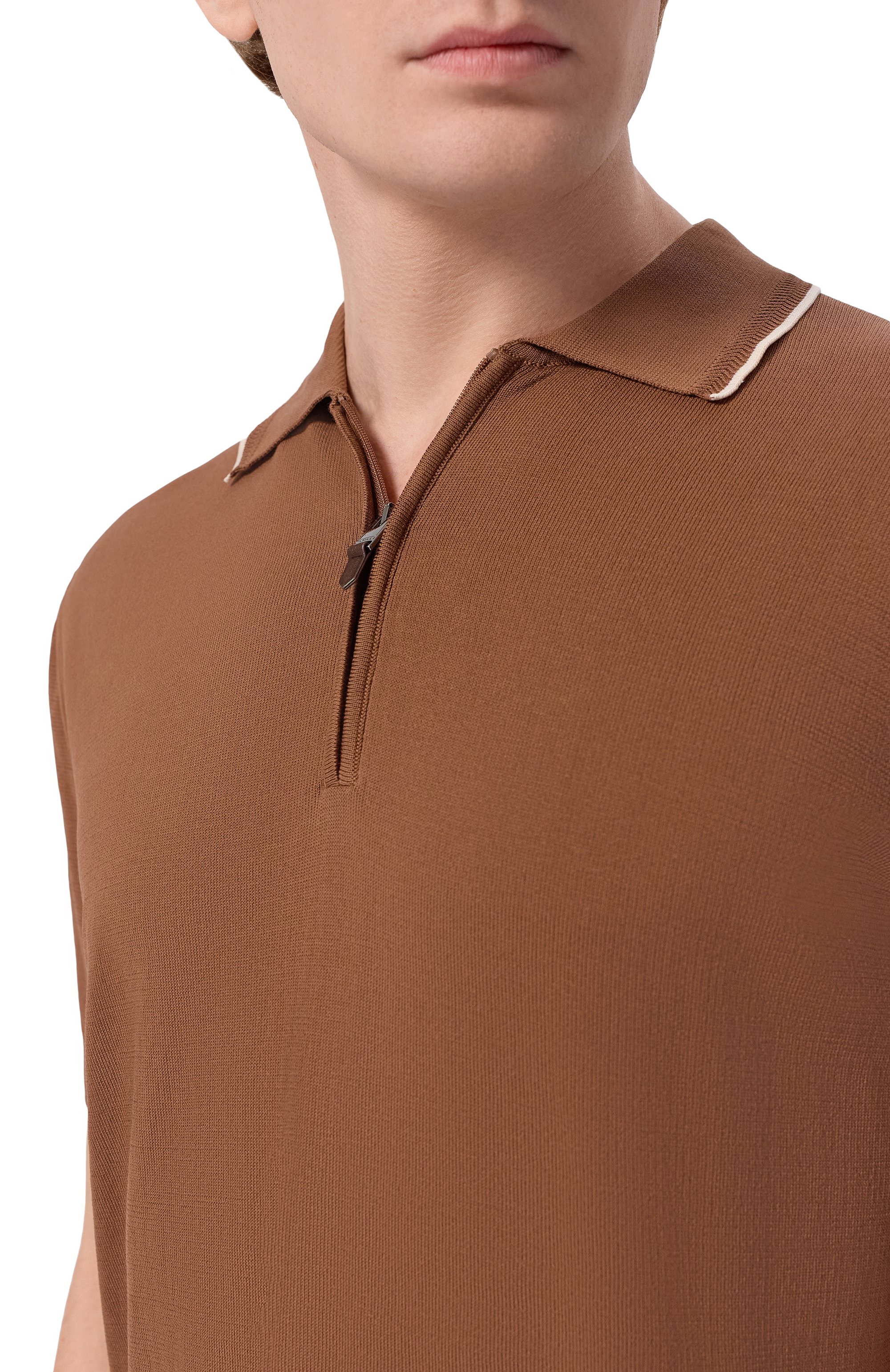 Хлопковое поло CANALI, арт. C1165/MK02460, фото 5