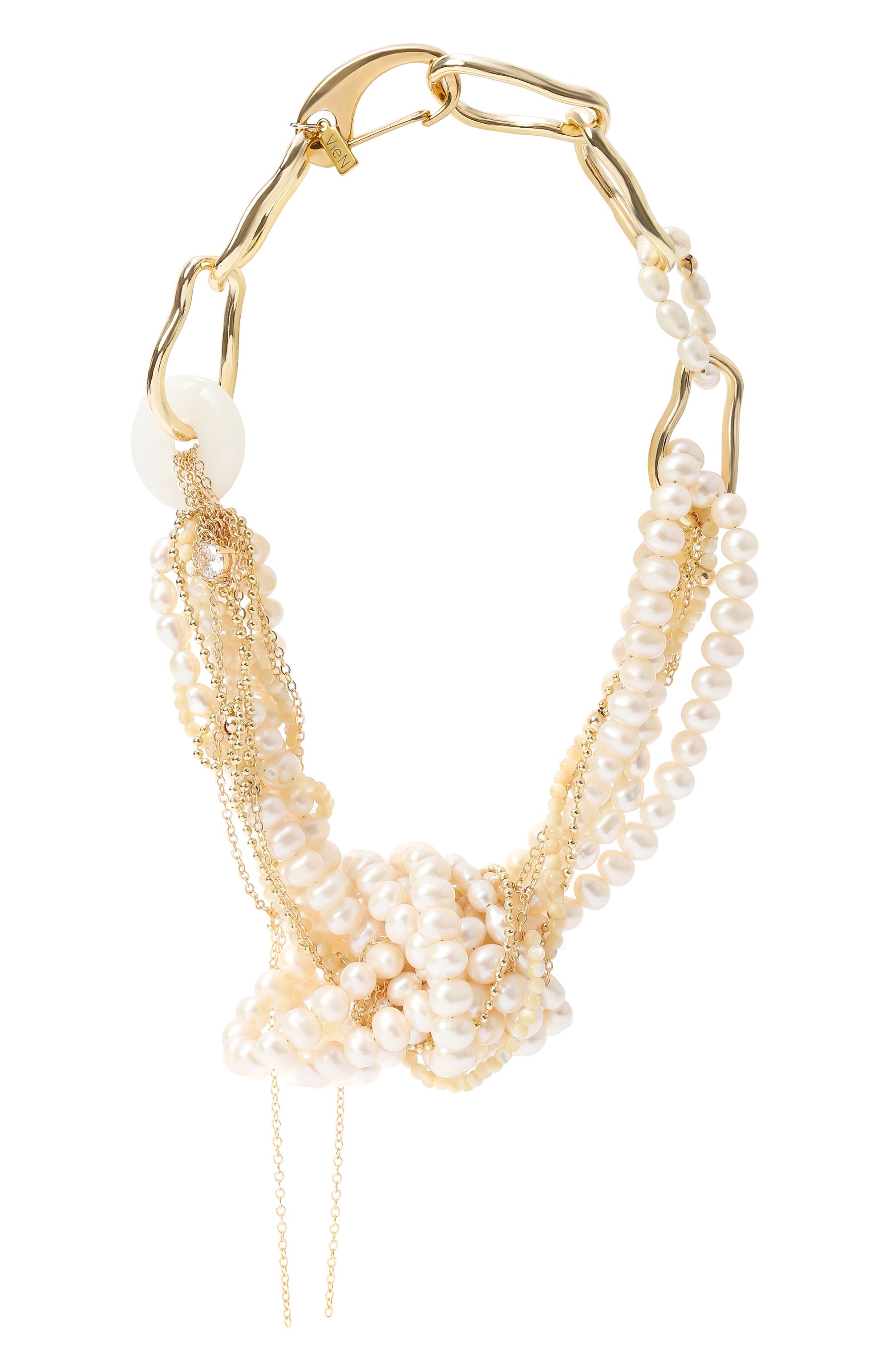 Колье VIEN кремового цвета по цене 59900 руб., арт. 25-271, фото 1 Колье VIEN, арт. 25-271, фото 1