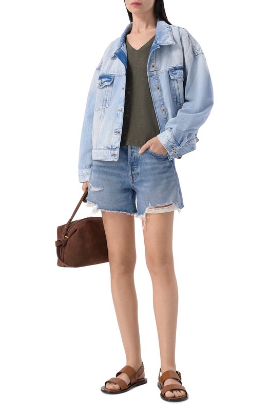 Льняная футболка Gran Sasso 60230/96800 Хаки  60230/96800 Фото 2