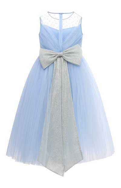Платье little bow SASHA KIM голубого цвета по цене 46900 руб., арт. УТ-00001305/1, фото 2 Платье little bow SASHA KIM, арт. УТ-00001305/1, фото 2