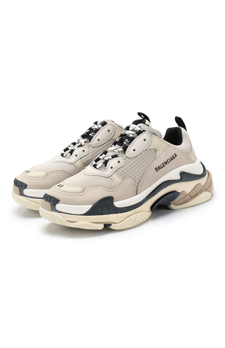 Комбинированные кроссовки triple s BALENCIAGA, арт. 524039/W0906, фото 1