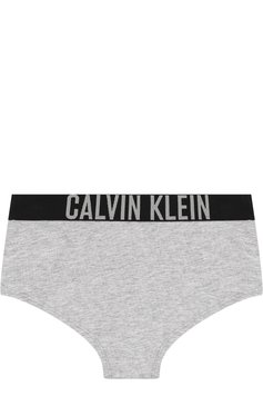 Детские комплект из двух трусов с логотипом бренда CALVIN KLEIN серого цвета, арт. G80G800151/4-7 | Фото 7 (Девочки Кросс-КТ: Комплект-белье; Рукава: Короткие; Материал сплава: Проставлено, Проверено; Материал внешний: Хлопок; Статус проверки: Проверено, Проверена категория; Драгоценные камни: Проставлено)