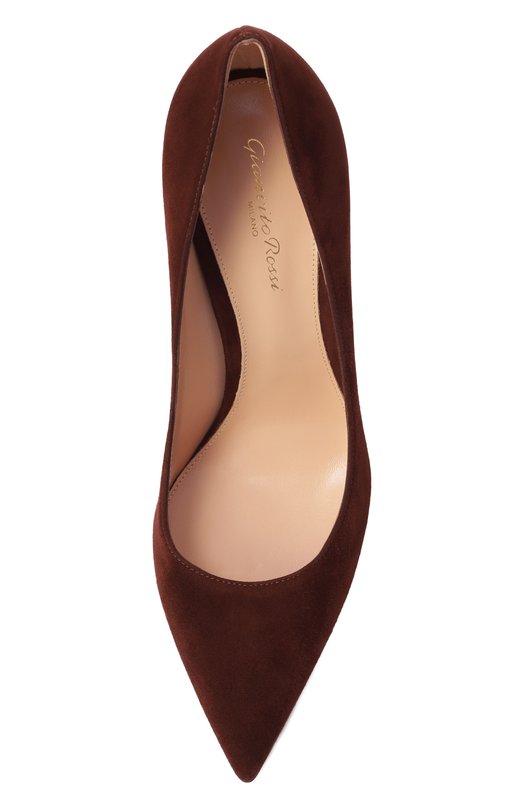 Замшевые туфли Gianvito 105 Gianvito Rossi G28470.15RIC.CAMCH0C Коричневый  G28470.15RIC.CAMCH0C Фото 6