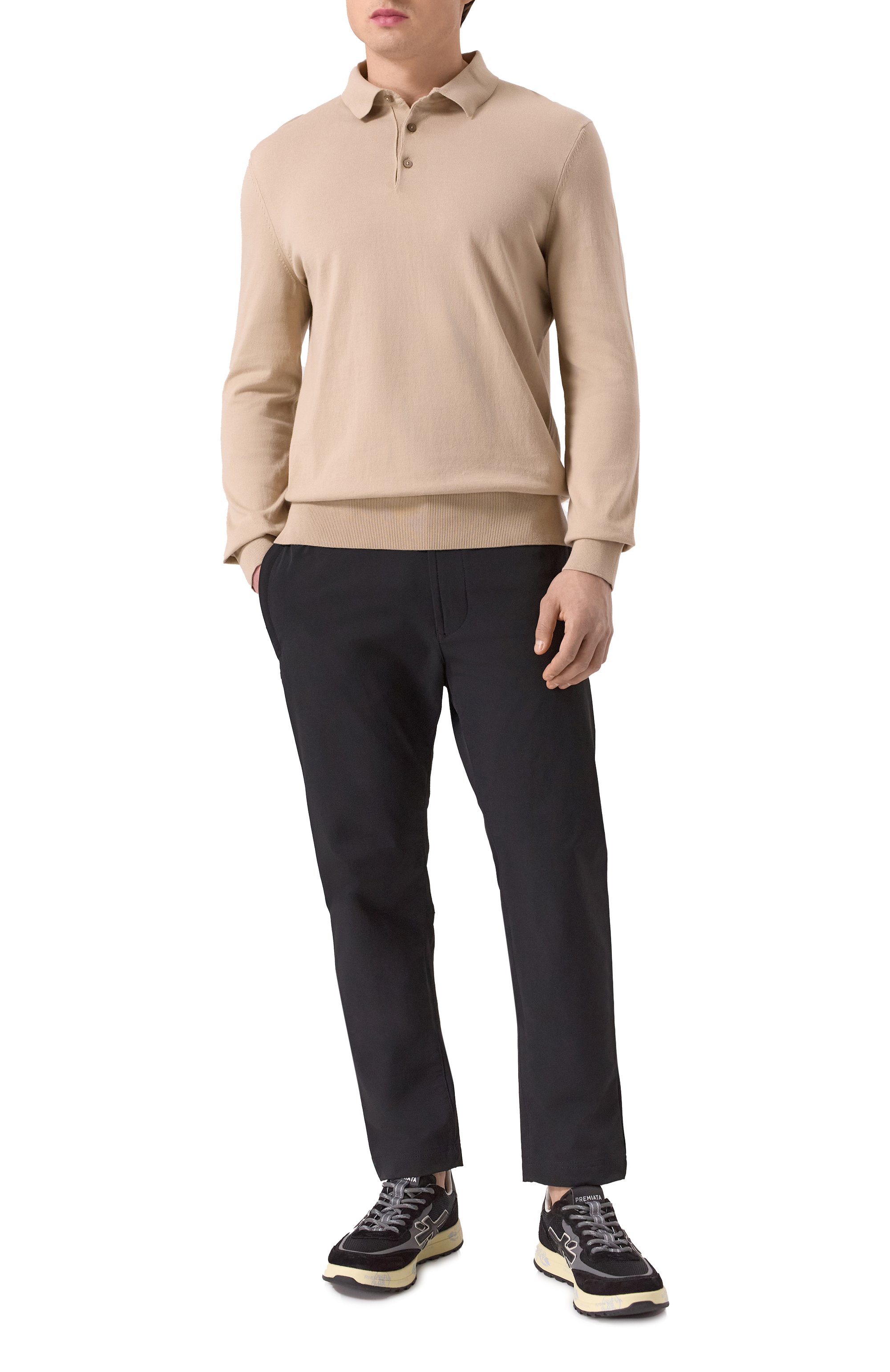 Хлопковое поло BOSS, арт. 50506025, фото 2