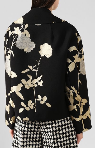 Жакет из смеси шерсти и вискозы DRIES VAN NOTEN черного цвета по цене 89950 руб., арт. 192-10530-8361, фото 4 Жакет из смеси шерсти и вискозы DRIES VAN NOTEN, арт. 192-10530-8361, фото 4