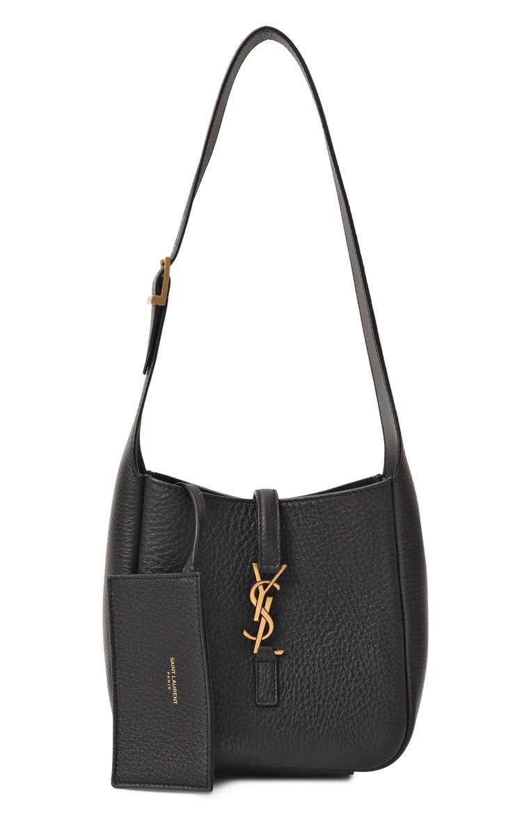 Женская сумка le 5 à 7 supple baby SAINT LAURENT черного цвета, арт. 809461/AADUU | Фото 7 (Размер: mini; Материал: Натуральная кожа; Материал сплава: Проставлено; Драгоценные камни: Проставлено)