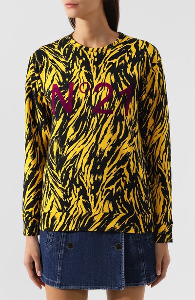 Хлопковый свитшот N21, арт. 19I N2P0/E022/4206, фото 3