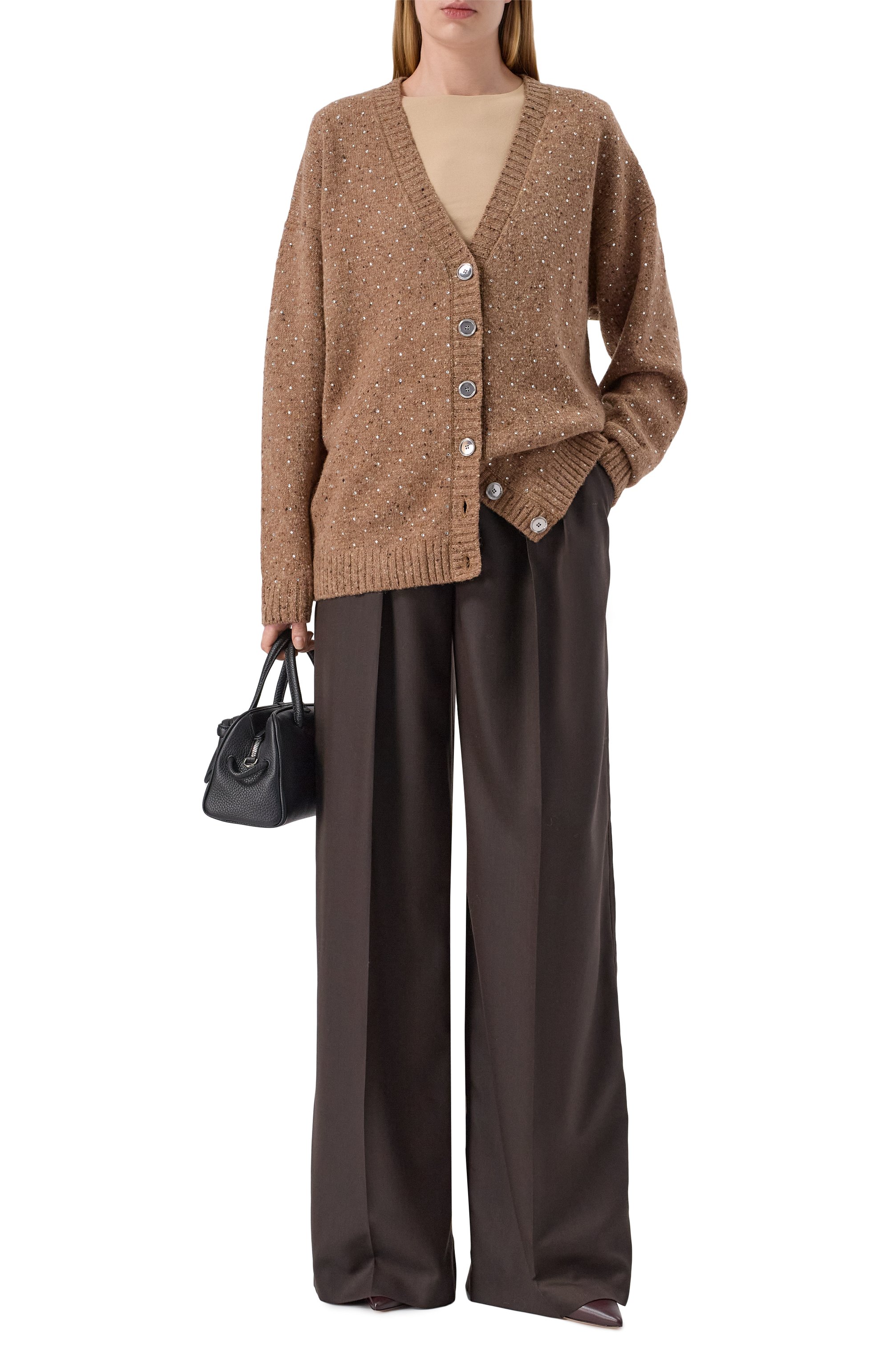 Кардиган из шерсти и вискозы PINKO, арт. 105739/A2U4, фото 2