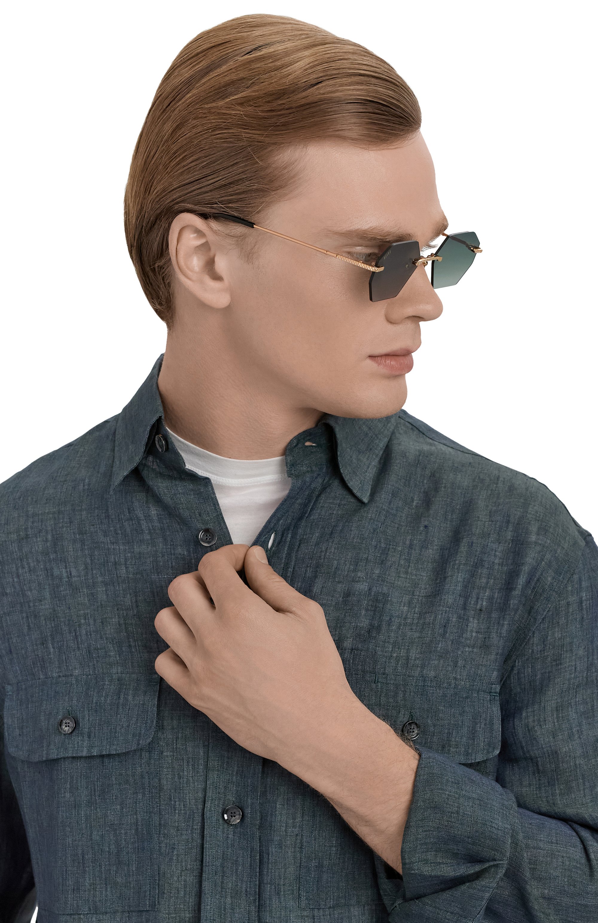 Солнцезащитные очки 9FIVE, арт. 40 LITE HELI0S-G0LD / GREEN BLUE BIC0L0R, фото 2