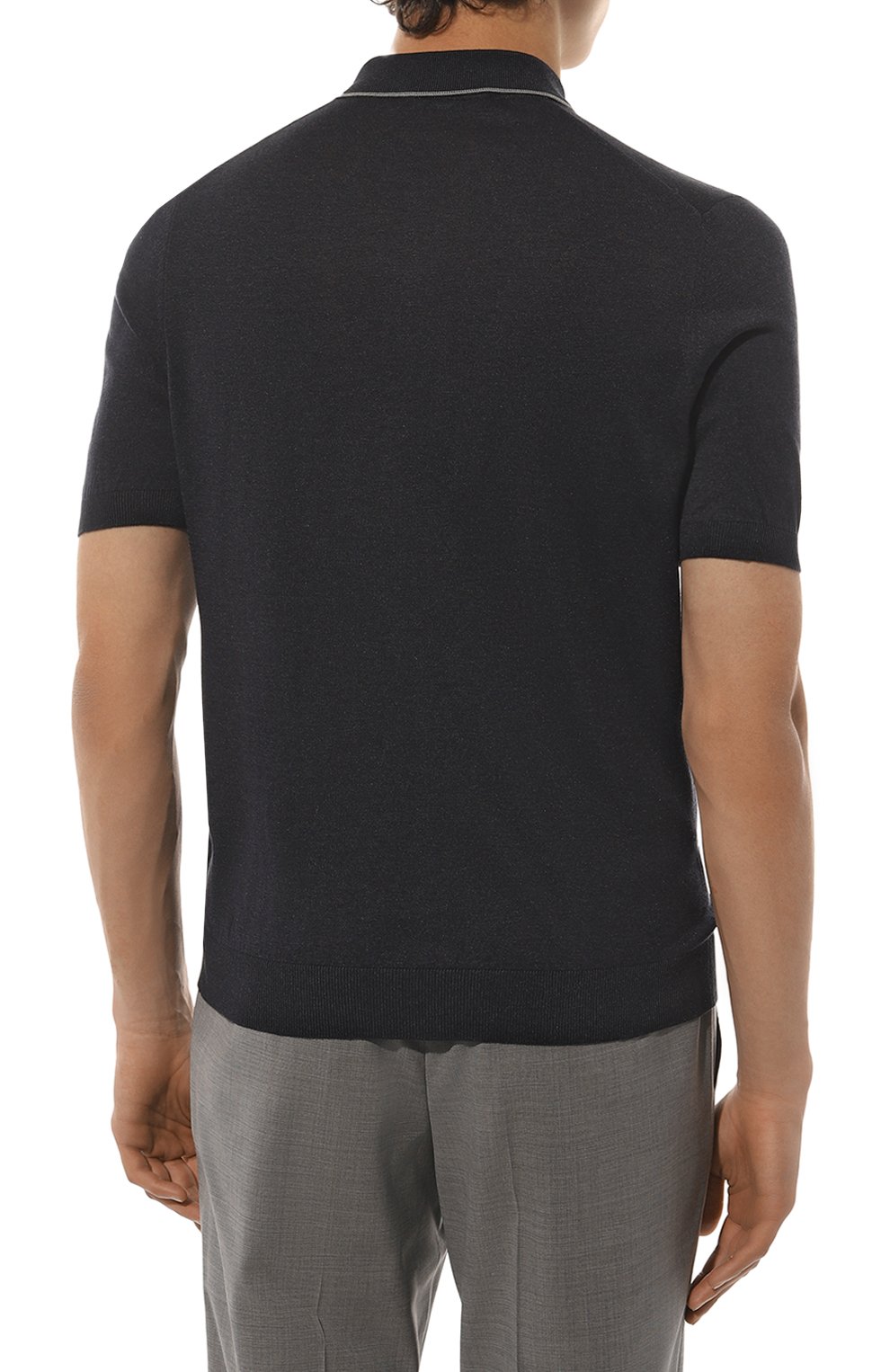 Шелковое поло ANDREA CAMPAGNA, арт. 43173/30901, фото 4