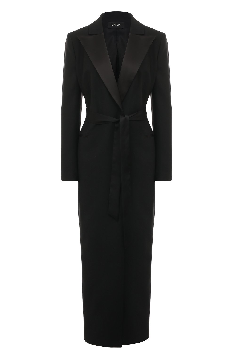 Шерстяное платье GOOROO черного цвета по цене 138780 руб., арт. D007S-3000-900-S23, фото 1 Шерстяное платье GOOROO, арт. D007S-3000-900-S23, фото 1