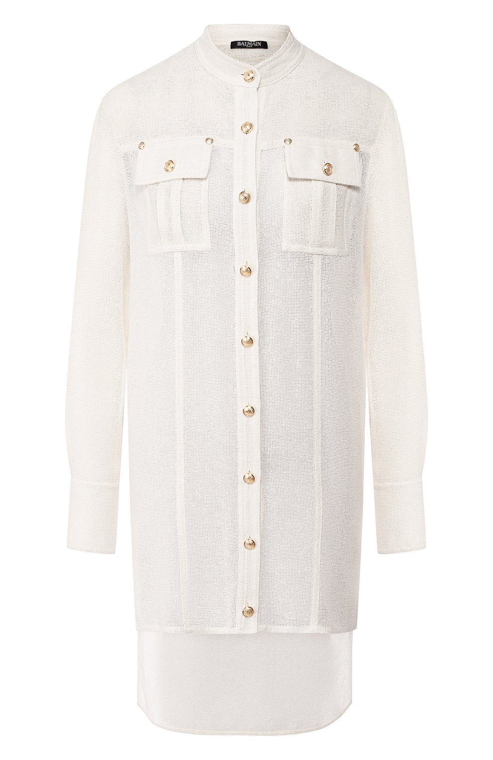Рубашка из смеси вискозы и льна BALMAIN, арт. RF12234/C105, фото 1