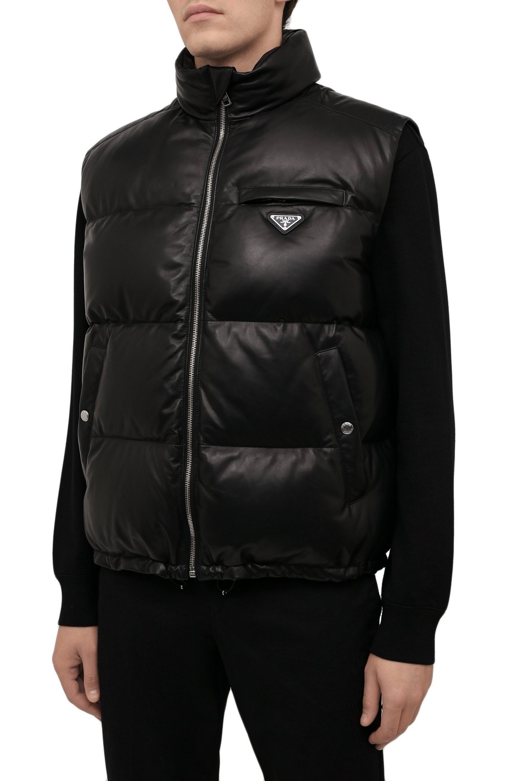 Кожаный жилет PRADA, арт. UPT105-JHI-F0002, фото 3