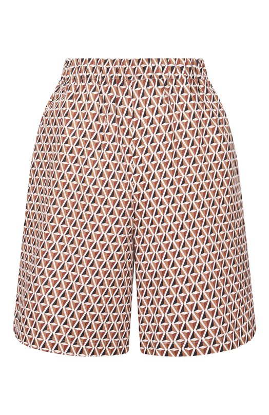 Хлопковые шорты Max Mara BCHOMELIA 261614101 Коричневый BCHOMELIA 261614101