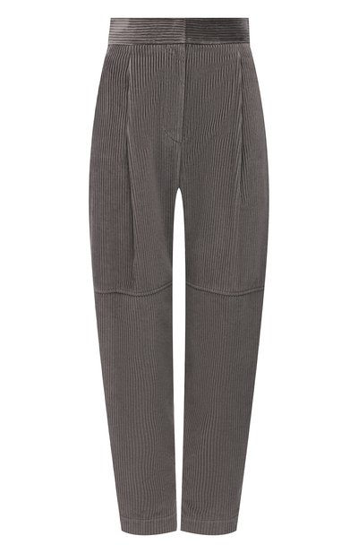 Вельветовые брюки BRUNELLO CUCINELLI серого цвета по цене 106500 руб., арт. MP180P7349, фото 1 Вельветовые брюки BRUNELLO CUCINELLI, арт. MP180P7349, фото 1