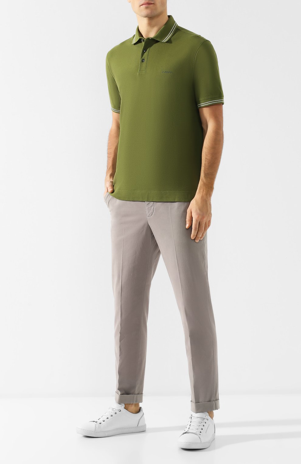 Хлопковые брюки ZEGNA, арт. VS132/ZZ361, фото 2