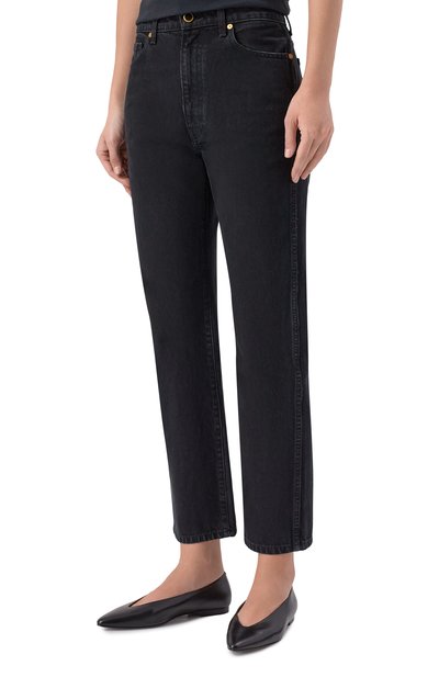 Джинсы KHAITE черного цвета по цене 74350 руб., арт. 1071-091/W913, фото 3 Джинсы KHAITE, арт. 1071-091/W913, фото 3