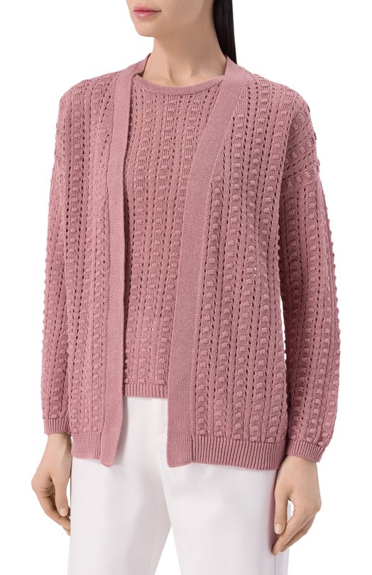 Кардиган изо льна и хлопка MVST M26.CSW.K434/BUDDHA Розовый  M26.CSW.K434/BUDDHA Фото 3