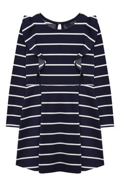 Детское платье POLO RALPH LAUREN синего цвета, арт. 312850665 | Фото 1 (Материал внешний: Синтетический материал; Рукава: Длинные; Девочки Кросс-КТ: Платье-одежда; Случай: Повседневный; Региональные ограничения белый список (Axapta Mercury): RU; Драгоценные камни: Проставлено; Материал сплава: Проставлено; Ростовка одежда: 5 лет | 110 см, 6 лет | 116 см, 7 лет | 122 см)