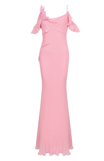 Платье из вискозы SELF-PORTRAIT, арт. SS25254XP, фото 1