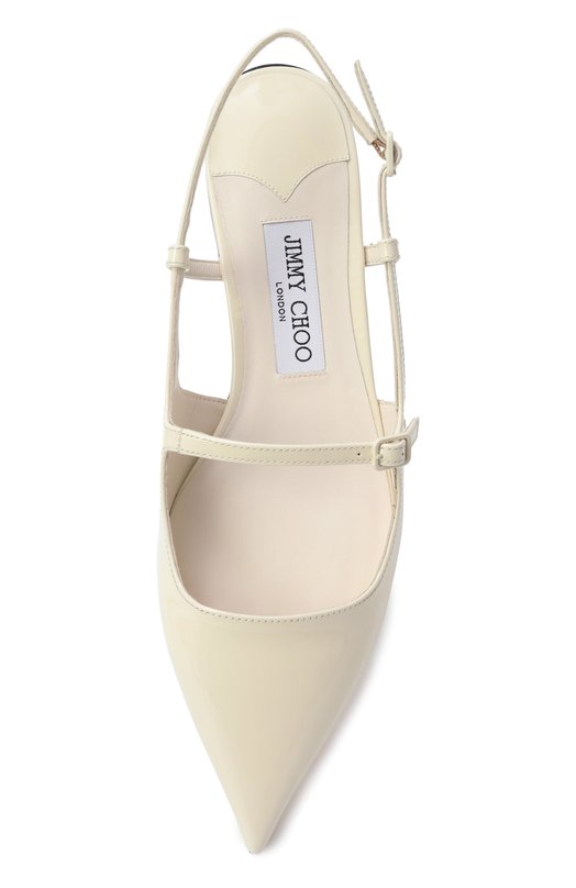 Лакированные балетки Didi Jimmy Choo DIDI FLAT/PAT Кремовый  DIDI FLAT/PAT Фото 6
